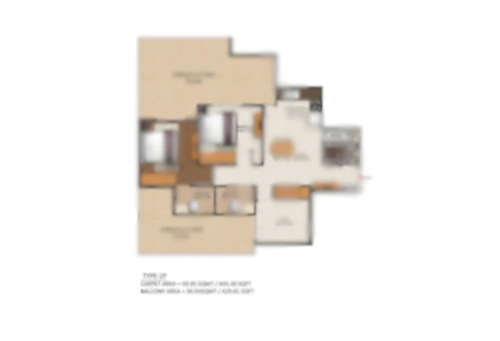 M3M St. Andrews 4.5 BHK Floor Plan